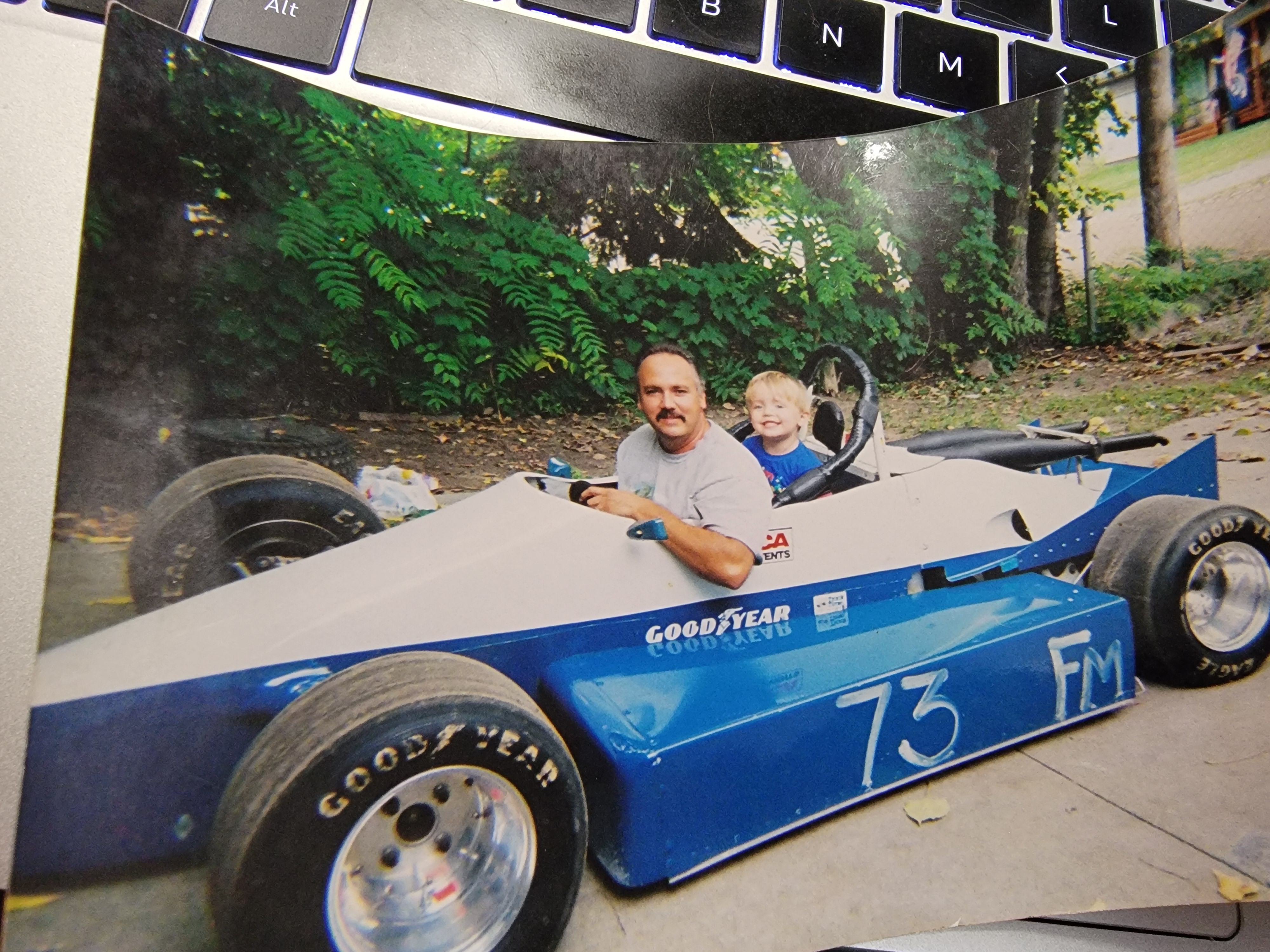 Car by PRD, was Pink and white originally per owner.